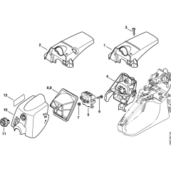Shroud & Air Filter for Stihl Chainsaws