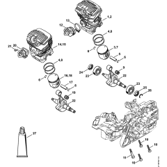 Cylinder Assembly for Stihl Chainsaws
