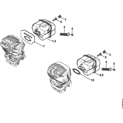 Muffler Assembly for Stihl Chainsaws