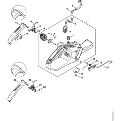 Tank & Throttle for Stihl MS311