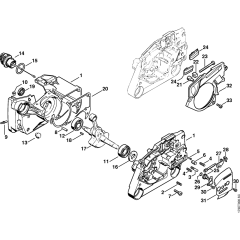 Crankcase & Chain Tensioner