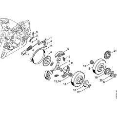 Chain Brake & Clutch for Stihl MS340
