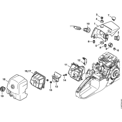 Shroud & Air Filter for MS341