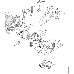 Chain Brake & Clutch Assembly