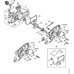 Crankcase Assembly for Stihl