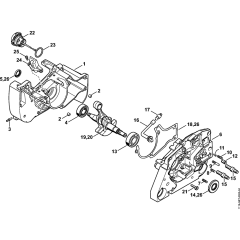 Crankcase Assembly for MS382