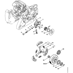 Oil Pump & Clutch for MS382