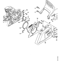 Hand Guard & Chain Brake for MS391