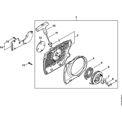 Rewind Starter for Stihl MS391