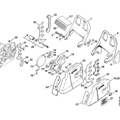 Chain Brake & Sprocket Cover