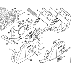Chain Brake & Sprocket Cover