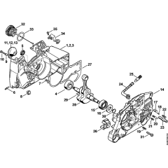 Crankcase & Crankshaft for MS461
