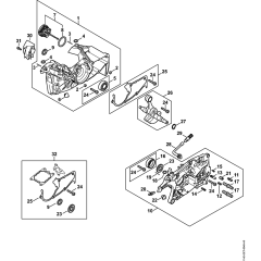 Crankcase Assembly for Stihl Chainsaws