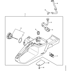 Tank Housing for Stihl Chainsaws