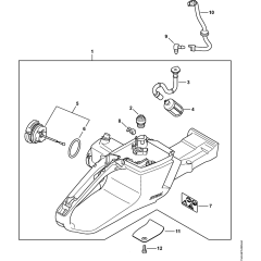 Tank Housing for Stihl Chainsaws