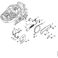 Chain Brake & Tensioner Assembly