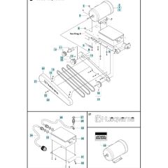 Motor, Pulley & Belts Assembly