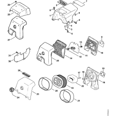 Shroud & Air Filter for MS640
