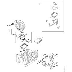 Cylinder Assembly for MS640