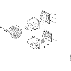 Muffler Assembly for Stihl MS640
