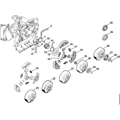 Oil Pump & Clutch for Stihl MS640