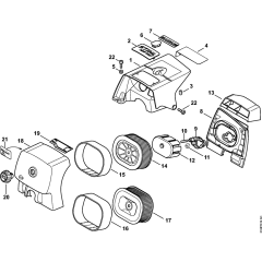 Shroud & Air Filter for MS650