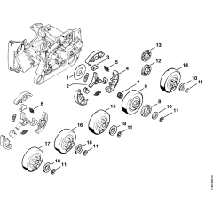 Clutch & Chain Sprocket for MS650