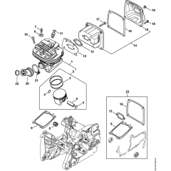 Cylinder & Muffler Assembly
