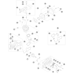 Crankcase & Cylinder for MS881