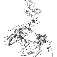 Handle & Shroud for Stihl MSA160C