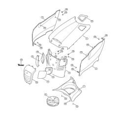 Engine Hood for Stihl/Viking Mowers