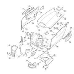 Engine Hood for Stihl/Viking Mowers