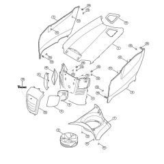 Engine Hood for Stihl/Viking Mowers