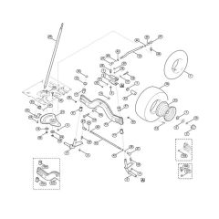 Steering & Front Wheel for Mowers