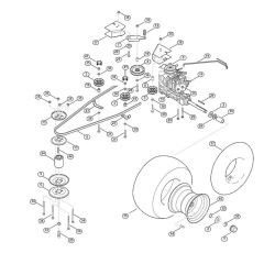 Gearbox & Rear Wheel for Mowers