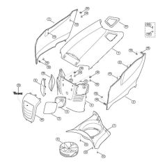 Engine Hood for Stihl/Viking MT 5097.0