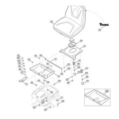 Seat for Stihl/Viking MT 5097.0