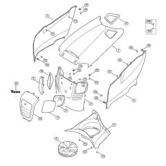Engine Hood for Stihl/Viking Mowers