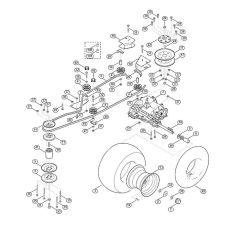 Gearbox & Rear Wheel for Mowers