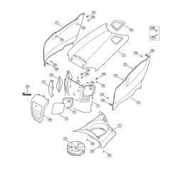 Engine Hood for Stihl/Viking Mowers