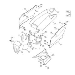 Engine Hood for Stihl/Viking Mowers