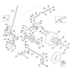 Steering & Front Wheel for Mowers