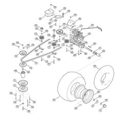 Gearbox & Rear Wheel for Mowers