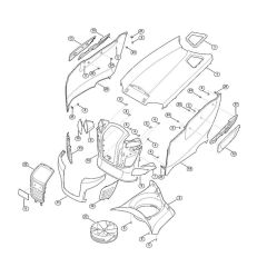 Engine Hood for Stihl/Viking Mowers