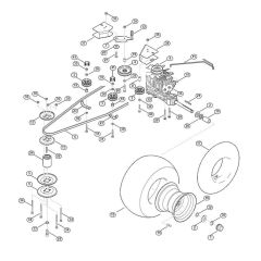 Gearbox & Rear Wheel for Mowers