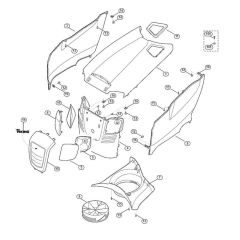 Engine Hood for Stihl/Viking Mowers