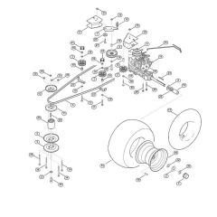 Gearbox & Rear Wheel for Mowers