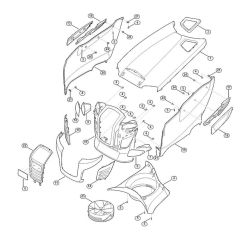 Engine Hood for Stihl/Viking Mowers