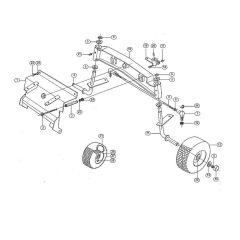 Front Axle for Stihl/Viking MT 680