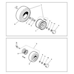 Wheels Assembly for Viking MT 820